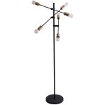 Lampadaire rtro plafonnier en laiton noir lampe sur pied vintage projecteur pivotant