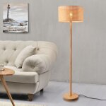 Lampadaire rochdale hauteur 154 cm e27 jaune - brun [ lux. pro