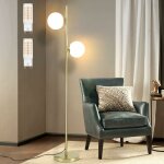 Zmh - lampadaire salon moderne lampadaire - or design lampadaire g9 douille max. 40w avec interrupteur ...