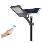 Lampadaire solaire 200w 3700 lumens panneau rglable 6000k lampadaire solaire extrieur led lithium - ...