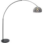 Steinhauer - lampe arc lampadaire lampadaire lampe de salon mtal noir gris h 205 cm