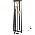 Lampadaire sur pied m�tal noir 130 cm
