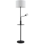 Lampadaire tissu avec une connexion usb 'aovan' en m�tal pour salon & salle � manger