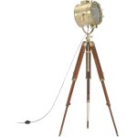 Longziming - inlife lampadaire à trépied bois de manguier massif 165 cm Longziming - inlife lampadaire à trépied bois de manguier massif 165 cm