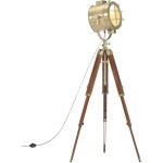 Lampadaire  trpied bois de manguier massif 165 cm vidaxl