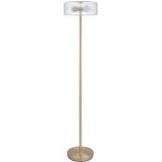 Lampadaire en verre et laiton dor� - d. 30 x h. 145 cm - lacaya