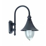 Lamparo applique mur ext. ip44 ik07 noir e27 100w max. lpe non incl. aric 3081