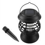 Lampe anti - moustiques uv � �nergie solaire, �tanche, led, tue - insectes, en plastique abs, lanterne ...