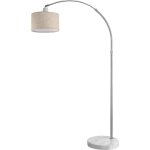 Lampe  arc moderne socle en marbre abat - jour rglable 150 - 175 cm lampadaire sur pied design classique ...