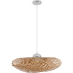 Lampe de plafond en bambou - lampe suspendue au stile boho bali - sam bois naturel
