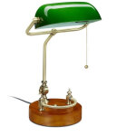 Lampe de banquier avec interrupteur � tirette