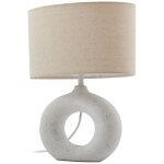 Lampe � poser en b�ton 'kody' en textile pour salon & salle � manger