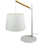 Lampe a poser blanche abat - jour suspendu luminaire design bureau chevet salon
