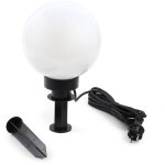 Wiltec lampe boule extrieure ? 200 x 200 x 410 mm ?  20 cm ? luminaire ronde de jardin avec piquet ...