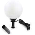 Wiltec lampe boule extrieure ? 300 x 300 x 510 mm ?  30 cm ? luminaire ronde de jardin avec piquet ...