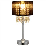 Lampe de bureau Élégante lampe de table stylée liseuse avec cristaux synthétiques e14 métal hauteur 40 ... Lampe de bureau Élégante lampe de table stylée liseuse avec cristaux synthétiques e14 métal hauteur 40 ...