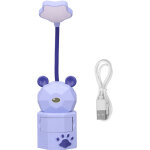 Lampe de bureau enfant design cartoon, flexible � 360�, lumi�re chaude, protection des yeux, mat�riau ...