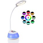 Lampe de bureau pour enfant avec lumire rglable et colore, 3 niveaux de luminosit (lecture, tude, ...