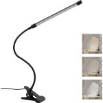 Vurahome - lampe de bureau led lampe pince clip