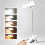 Lampe de bureau led sans fil, lampe de chevet tactile 5 couleurs&5 intensit� r�glables lampe led cou ...