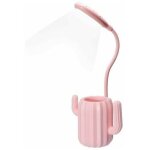 Lampe de bureau sans fil, lampe de table liseuse led tactile luminosit� ajustable avec pot � crayon bureau ...