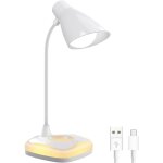 Lampe de bureau tactile, lampe de chevet rechargeable par usb, lampe sans fil avec 3 niveaux de luminosit, ...
