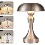 Lampe de chambre led pour salon - lampe de table rechargeable touch dimmable r�tro lampe avec usb rechargeable ...