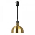 Lampe chauffante r�tractable acier finition dor�e 250 w, 220 v - mono