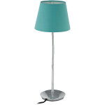 Lampe de chevet, bras flexible, abat - jour tissu, pied chrom�, douille e14, luminaire, hxd: 47x17 cm, ...