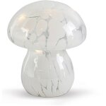 Lampe de chevet champignon tachet� blanche led nomade ? d13. 5 cm x h15. 5 cm ? pour int�rieur et ext�rieur ...