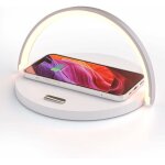 Lampe de chevet chargeur sans fil, lampe de table tactile, veilleuse led avec qc3. 0 10w certified chargeur ...