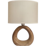 Lampe de chevet golf e14 noyer