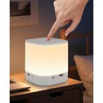 Lampe de chevet led tactile � intensit� variable : lampe � batterie 1800 mah rechargeable par usb, lampe ...