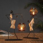 Lampe de chevet noir lampe de bureau vintage de table sans fil m�tal industrielle interrupteur lanterne ...