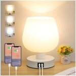 Lampe de chevet tactile, lampe de bureau avec ports de charge usb - a + c, intensit� variable 3 voies, ...