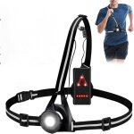 Lampe course a pied rechargeable, 1500mah lumiere pectorale running usb 250 lumens eclairage de poitrine ...