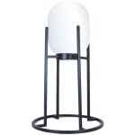 Sampa - lampe à poser déco en métal et verre noir e27 compatible led Sampa - lampe à poser déco en métal et verre noir e27 compatible led