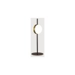 Lampe design, lampe de table design cuba par mantra noir en metal, mantra