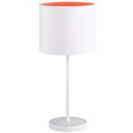 Lampe  poser e27 blanc orange bureau salon 1 - flammes action variete 872301061800