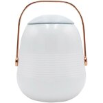 Lampe enceinte bluetooth bob station blanc cuivre 10w