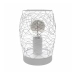 Lampe à poser Éole - blanc - culot e27 - delitech® Lampe à poser Éole - blanc - culot e27 - delitech®