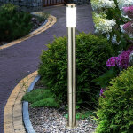 Lampe d'ext�rieur lampadaire lampe de jardin lampe colonne �clairage d'entr�e jardin, ip44 inox argent ...