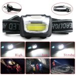 Lampe frontale led cob 3 w 110 lumens pour randonnée, sport, travail, rechargeable Lampe frontale led cob 3 w 110 lumens pour randonnée, sport, travail, rechargeable