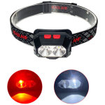 Lampe frontale led rechargeable puissante, torche frontale led usb 1000lux lumi�re blanche et rouge 6 ...