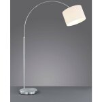 Lampe d'h�tel. arco de sol avec base en acier. blanc h 215.