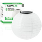 Lampe de jardin solaire led lanterne suspendue lanterne origami 20cm