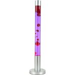Lampe � lave xxl 76 cm ? cire rouge et liquide violet ? douille g9 jusqu'� 50w ? design r�tro en m�tal ...