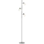 Lampe lea lampadaire led triple fer / chrome 3x led - d45, e14, ampoule led 4w incluse, (450lm, 2700k) ...