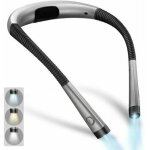 Lampe de lecture de cou rechargeable, lampe pour lecture au lit, 3 couleurs, 6 niveaux de luminosit�, ...