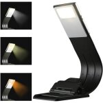 Lampe de lecture led liseuse (noir), 3 couleurs lampe livre lampe de lecture pour lire au lit lampe de ...